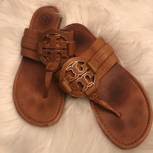 Tory Burch Amanda Sandal in Royal Tan 8.5